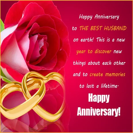 Happy Wedding Anniversary Wishes To Husband From Wife